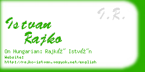 istvan rajko business card